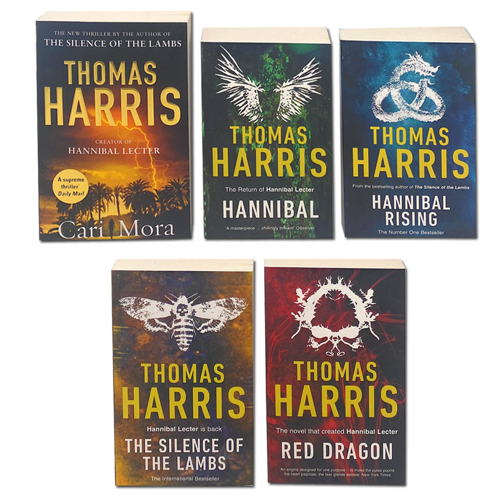 Cari Mora and Hannibal Lecter Series Collection 5 Books Set by Thomas Harris – Crime Thriller Book Set Featuring for Mystery & Suspense Fans