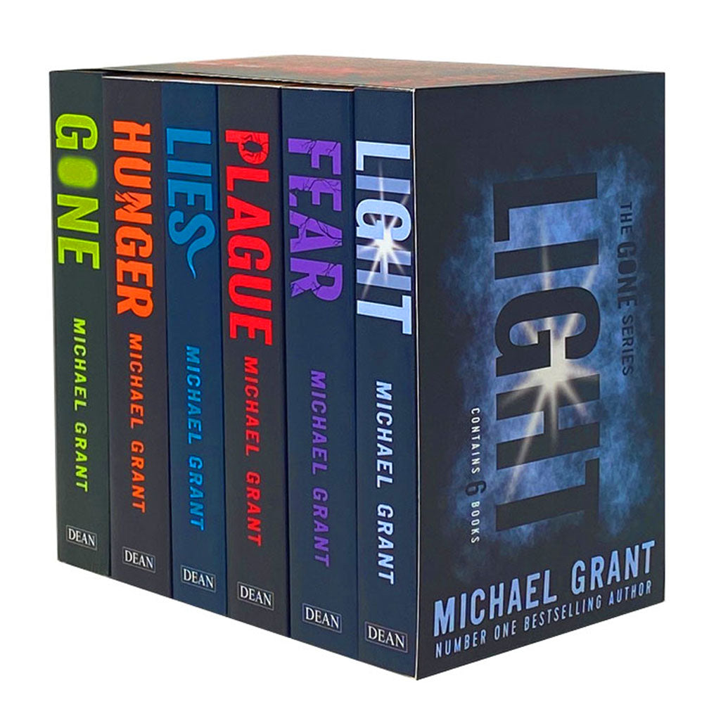 Gone Series – 6-Book Box Set by Michael Grant | YA Dystopian Fiction Collection with Hunger, Lies, Plague & Light – Teen Adventure & Survival Series