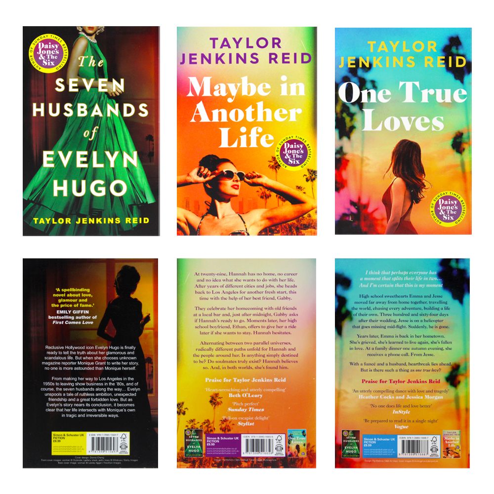 Taylor Jenkins Reid 3 Book Collection Set β Seven Husbands, Maybe in Another Life, One True Loves β Romance Bestsellers, Emotional, Character-Driven