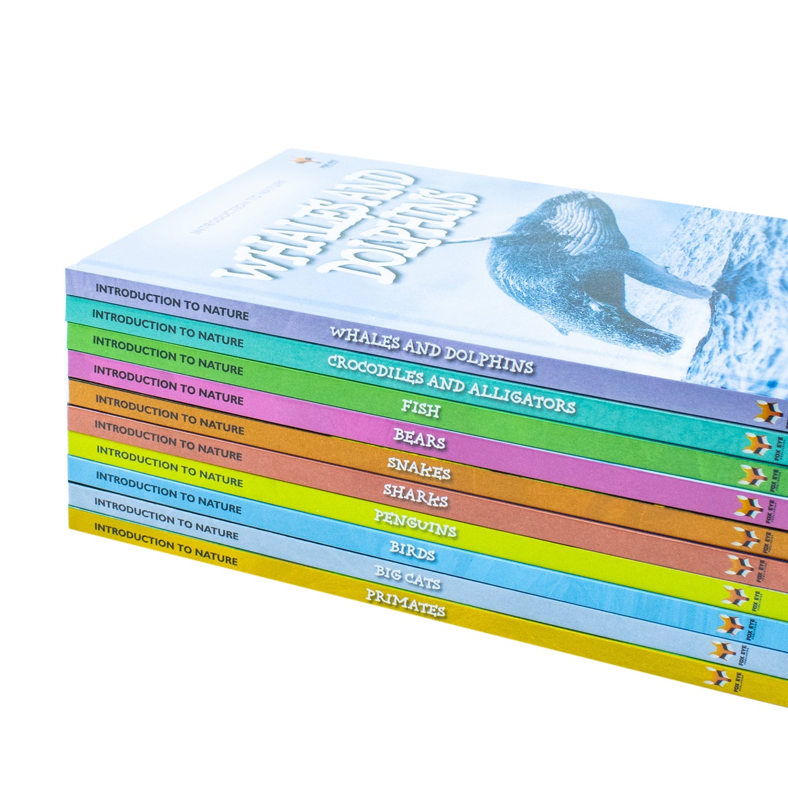 Children Introduction To Nature For Beginners 10 Hardback Book Collection Set:: (Bear, Big Cats, Birds, Crocodiles And Alligators, Fish, Penguins, Primates, Sharks, Snakes, Whales And Dolphins)
