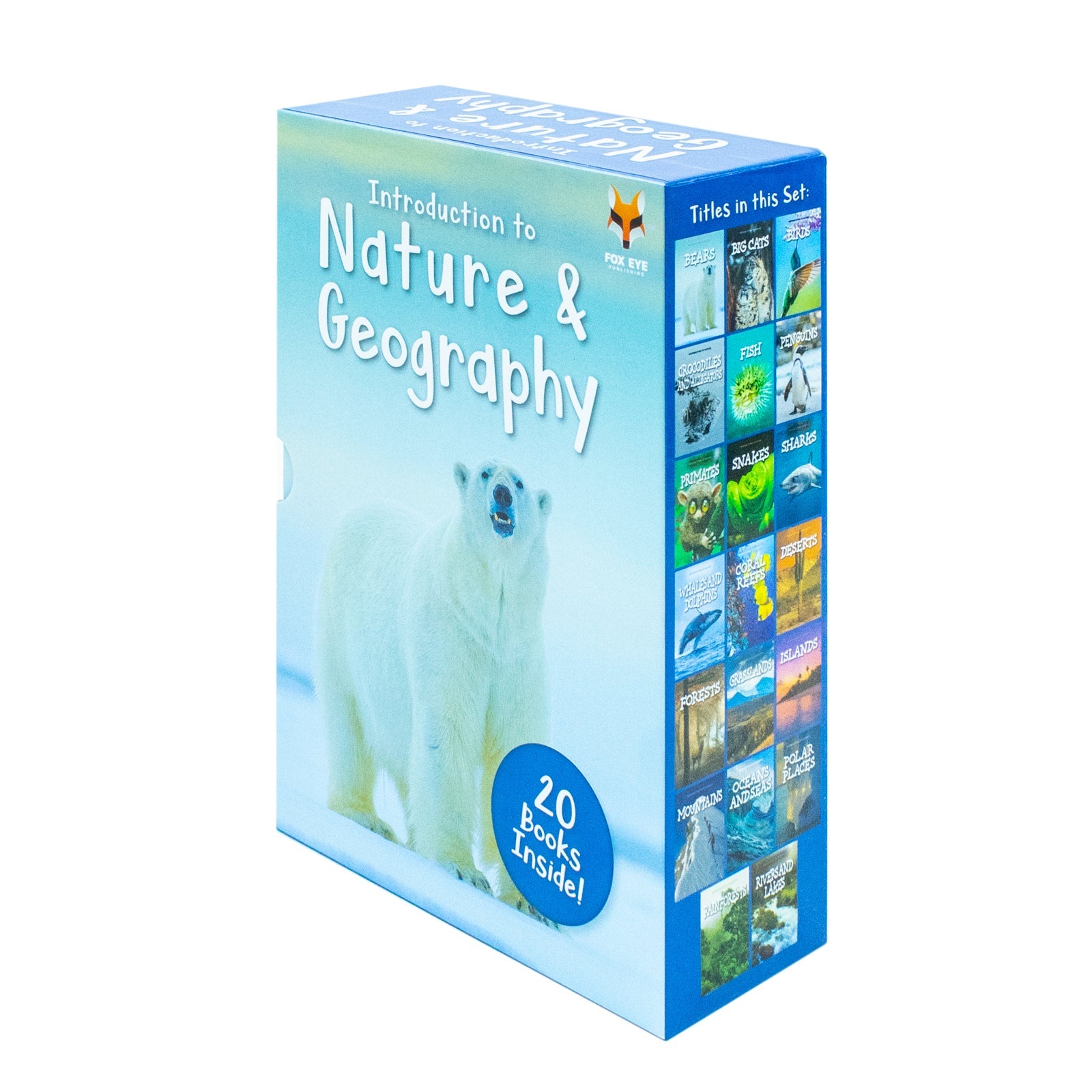 Children's Introduction to Nature & Geography 20-Books Box Set – Explore Wildlife, Ecosystems & Landscapes | Bears, Big Cats, Coral Reefs, Deserts & More