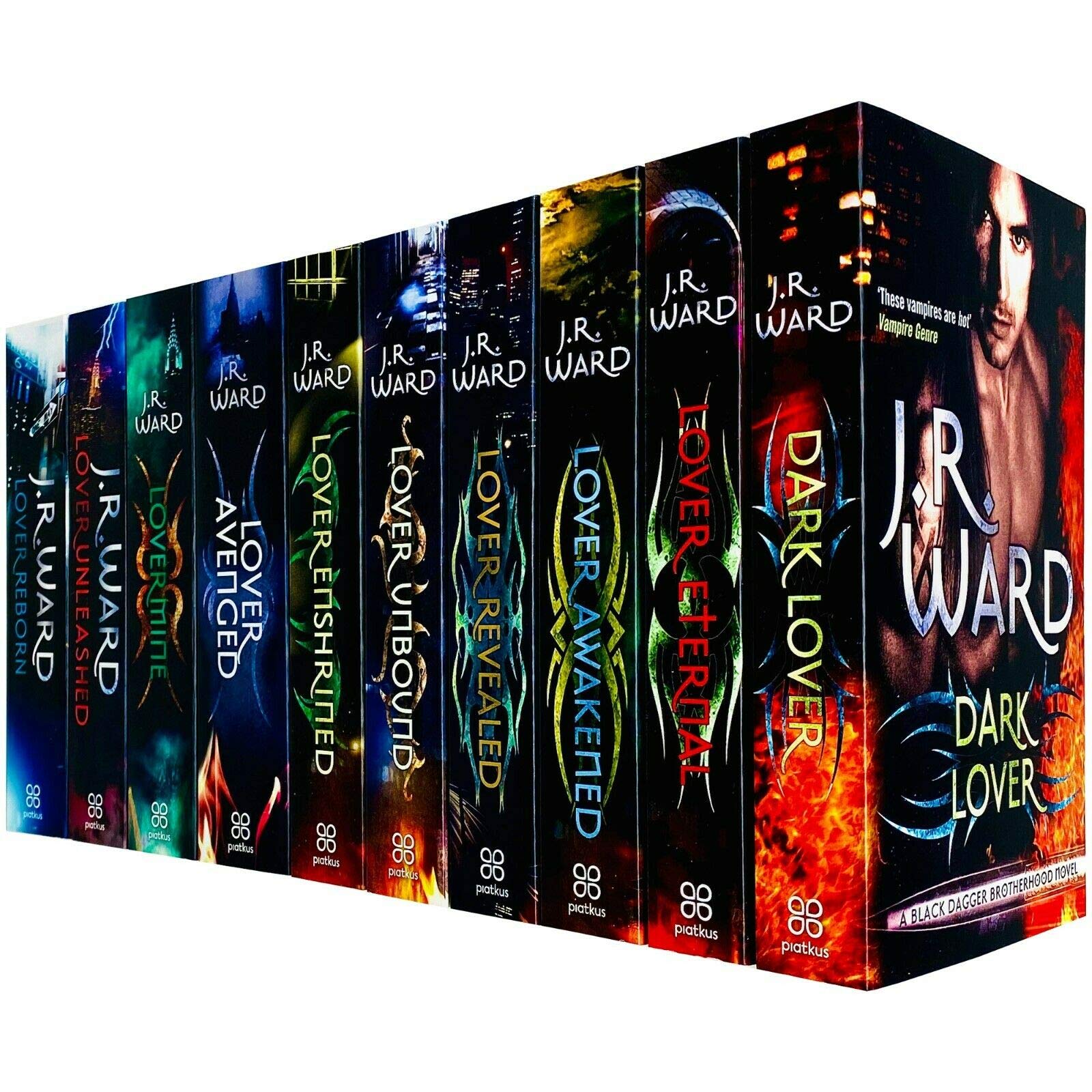 Black Dagger Brotherhood World Series Books 1-10 Collection Set by J.R. Ward | Paranormal Romance, Vampire Stories, Dark Fantasy & Thrilling Novels
