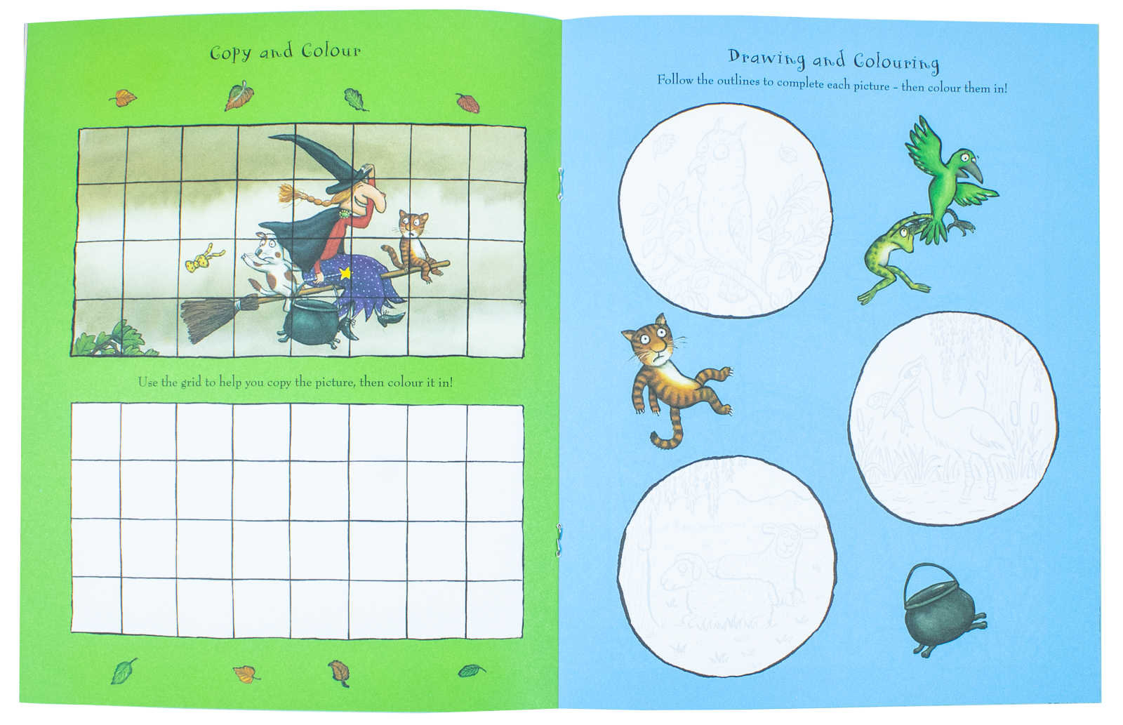 Julia Donaldson Picture & Activity 4-Book Collection– The Gruffalo Activity & Puzzle Book,Room on the Broom Coloring, Fun & Educational Kids’ Learning