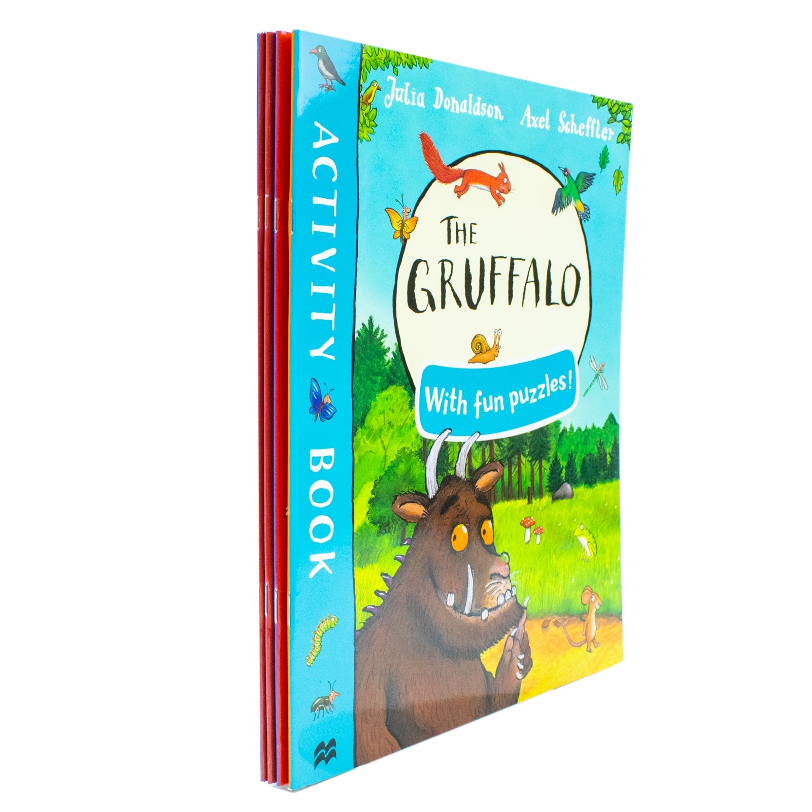 Julia Donaldson Picture & Activity 4-Book Collection– The Gruffalo Activity & Puzzle Book,Room on the Broom Coloring, Fun & Educational Kids’ Learning
