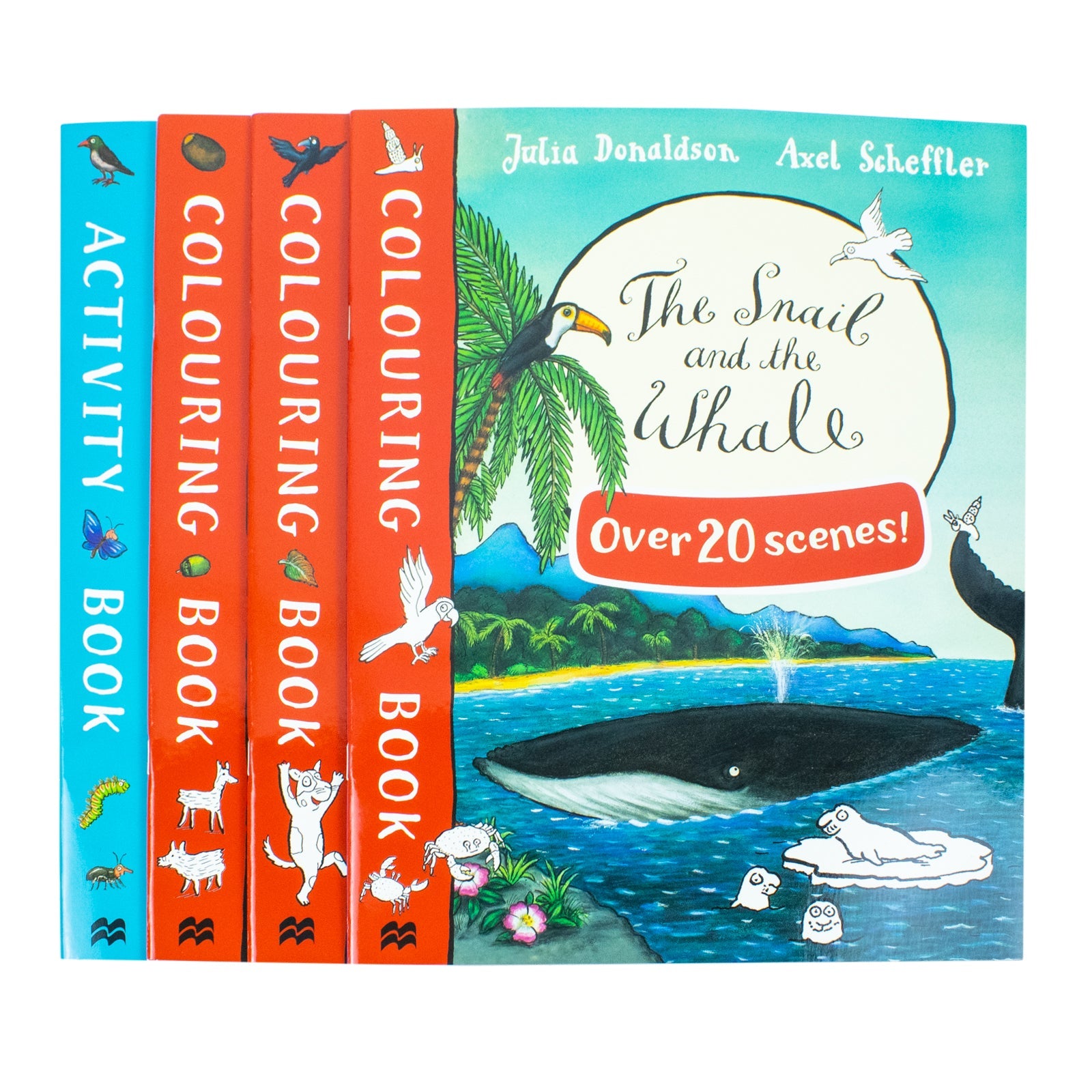 Julia Donaldson Picture & Activity 4-Book Collection– The Gruffalo Activity & Puzzle Book,Room on the Broom Coloring, Fun & Educational Kids’ Learning