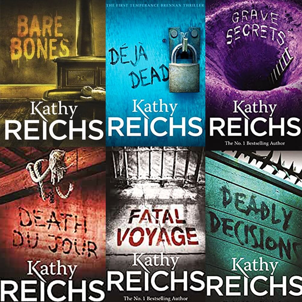 Kathy Reichs Temperance Brennan Series 6 Books Set Collection (Series 1) - Mystery Thriller Crime Detective Fiction Novels Bestseller