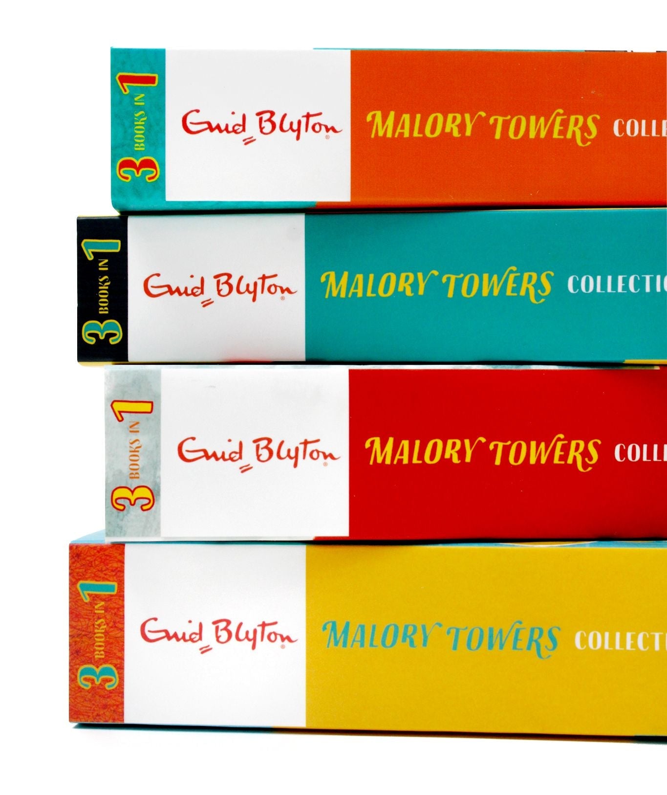 Enid Blyton Malory Towers 4-Book Set – 12 Story Collection: First Term, Second Form, Third Year, Upper Fourth | Classic School Stories for 12+ years