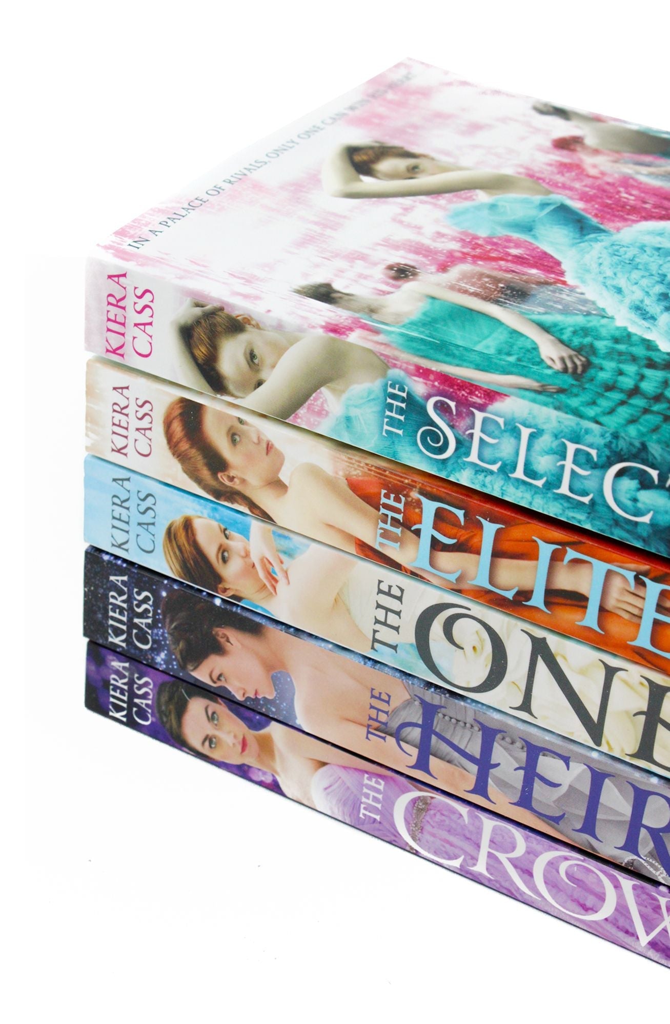 Kiera Cass The Selection Series 1-5 Paperback Book Set – Bestselling YA Dystopian Romance: The Selection, The Elite, The One, The Heir & The Crown