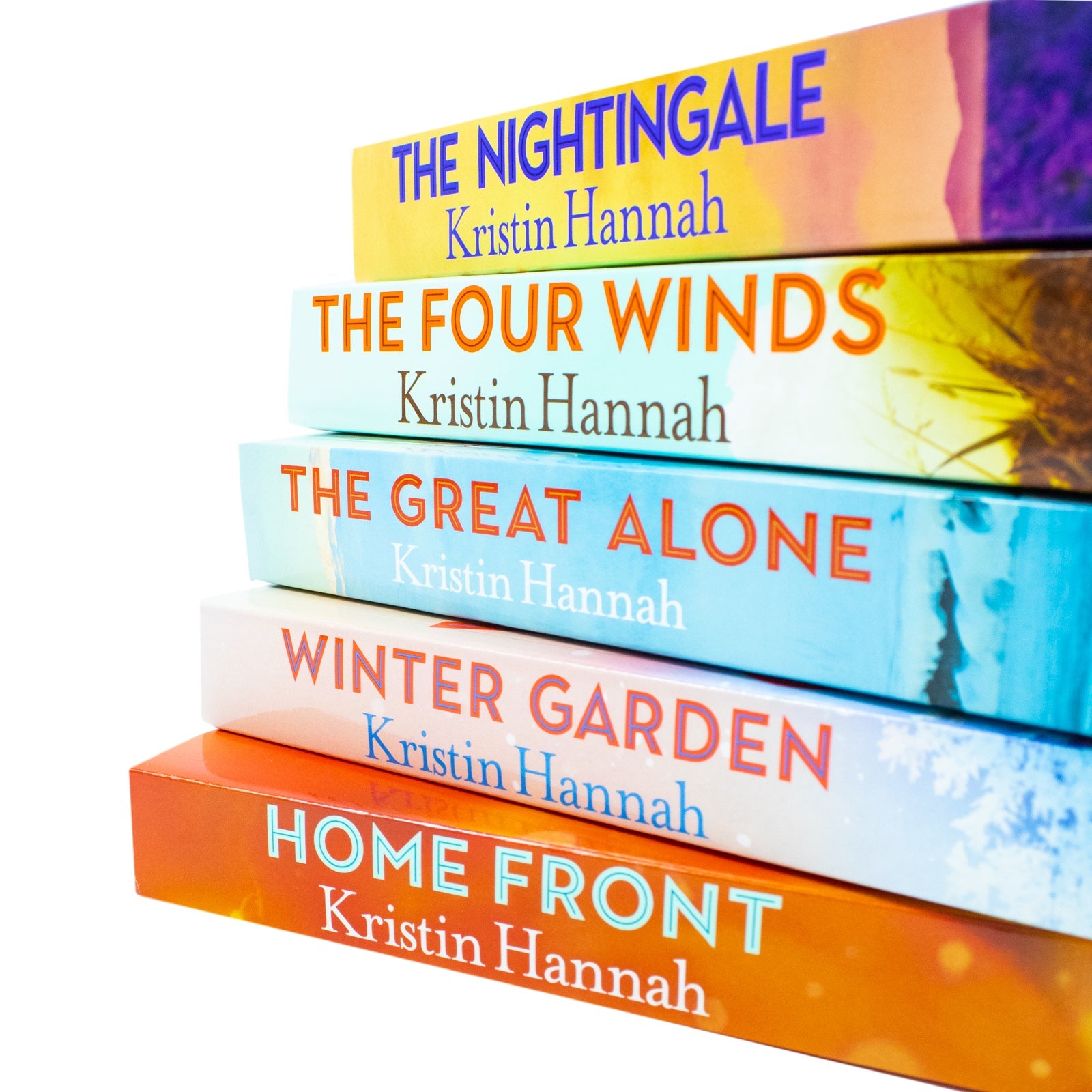 Kristin Hannah Book Collection, 5 Novels for Ages 12 +, Includes The Nightingale and The Four Winds, Emotional Fiction on Love Survival Family