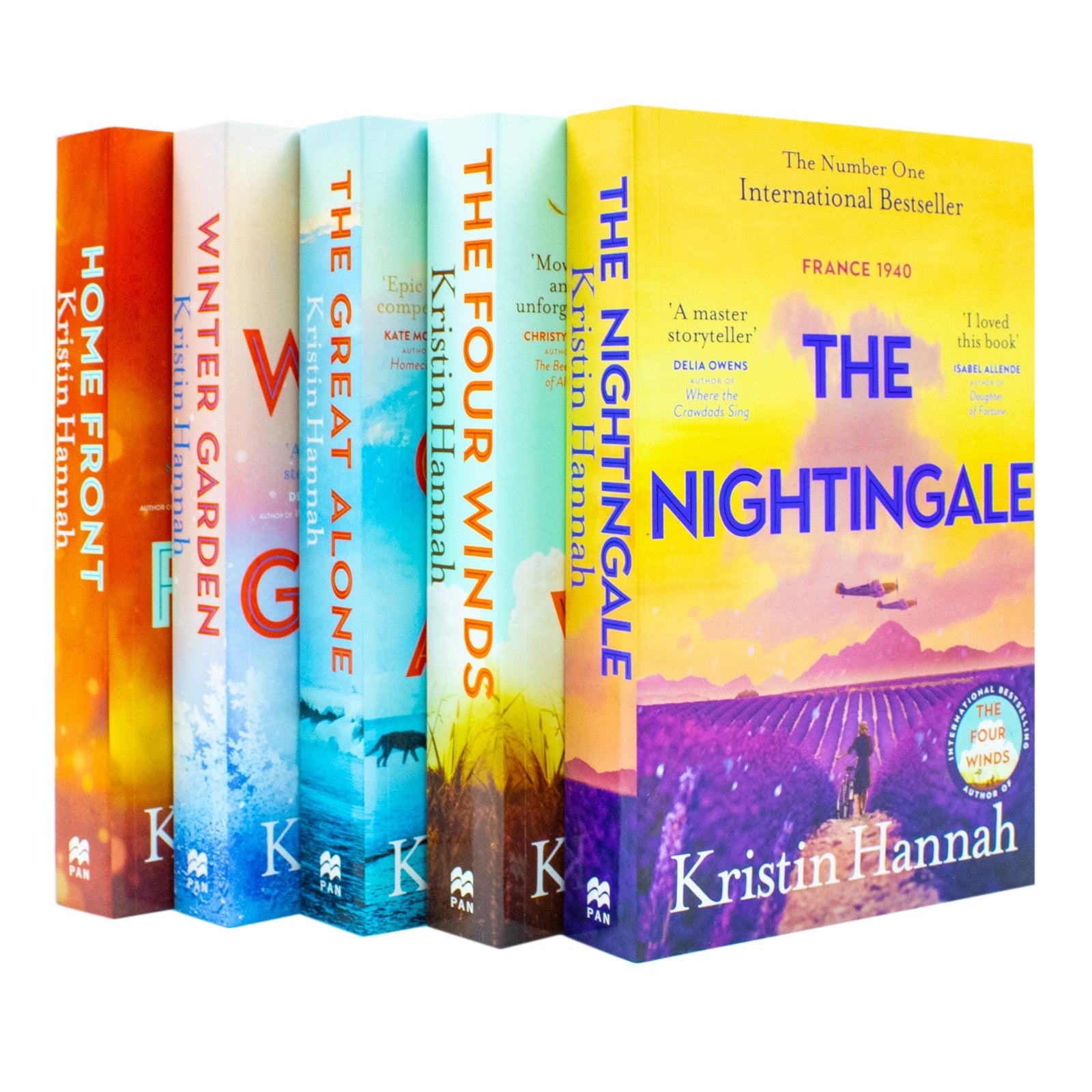 Kristin Hannah Book Collection, 5 Novels for Ages 12 +, Includes The Nightingale and The Four Winds, Emotional Fiction on Love Survival Family