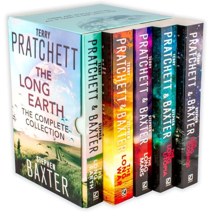 The Long Earth – Complete 5 Book Set Collection by Terry Pratchett & Stephen Baxter | Science Fiction Adventure Series | Parallel Worlds & Dystopia