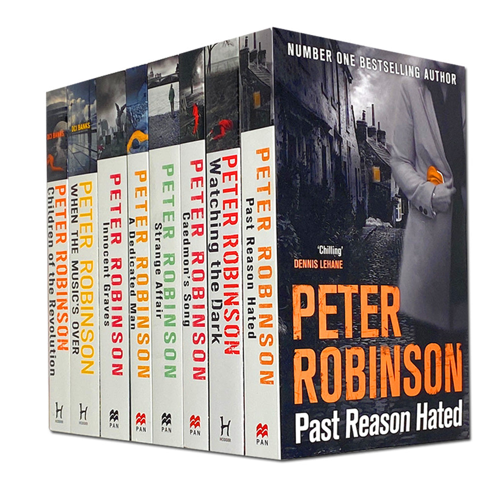 Peter Robinson 8 Book Set Collection ,Past Reason Hated Watching the Dark, Caedmon's Song