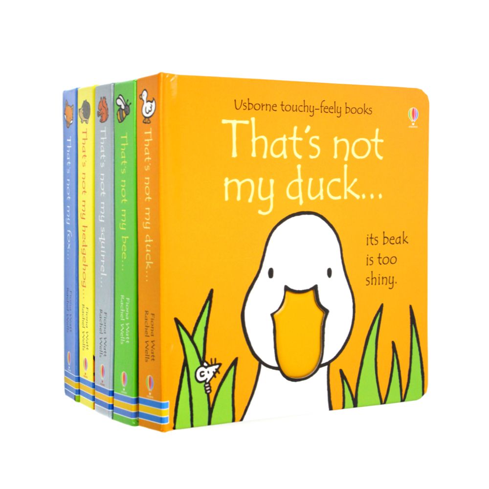 That's Not My Wildlife 5 Book Board Book Set by Fiona Watt, Duck, Fox, Hedgehog, Squirrel, Bee, Fun Interactive Early Learning for Babies and Toddlers