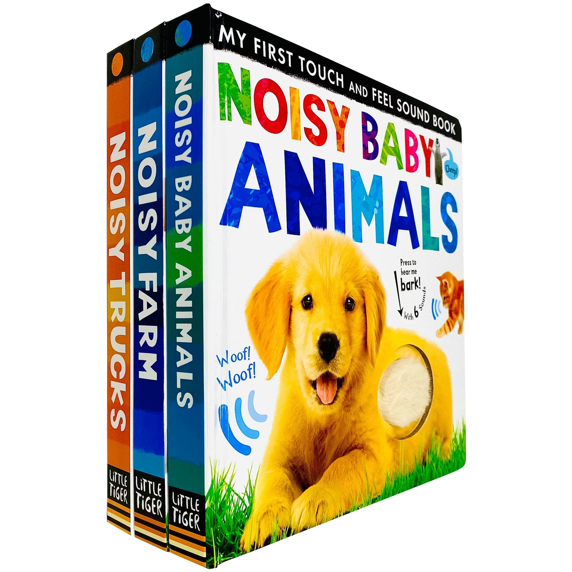 My First Touch and Feel Sound 3 Books Set Collection ( Noisy Baby, Noisy Farm, Noisy Truck)
