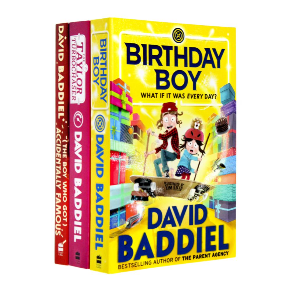 David Baddiel 3-Book Collection Set | Birthday Boy, The Taylor Turbochaser, Accidentally Famous | Funny Fiction, Adventure & Joy for Young Readers