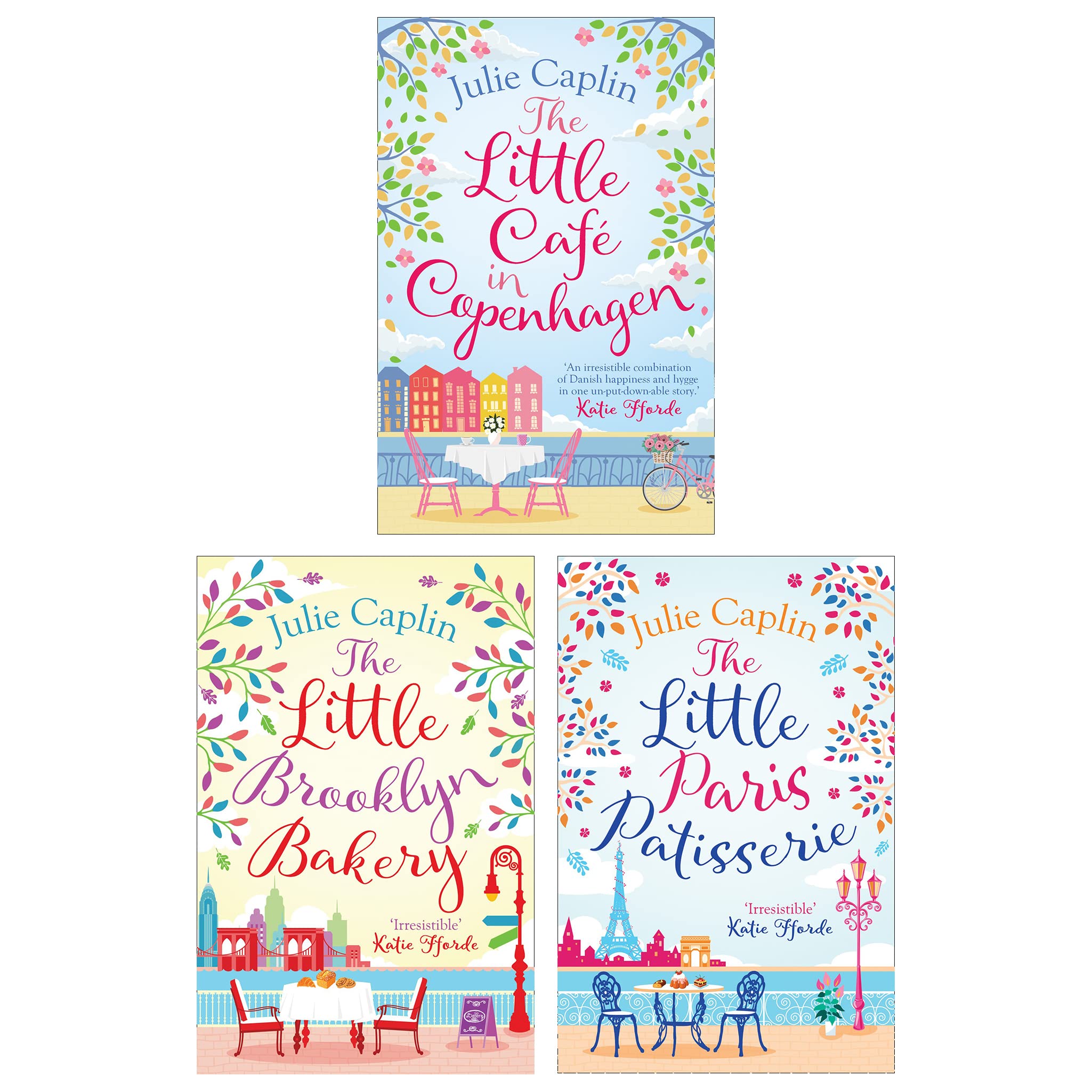 Romantic Escapes 3 Book Set by Julie Caplin | Contemporary Romance & Women's Fiction | Paris, Brooklyn, Cafe Novels | Love Stories & Holiday Reads