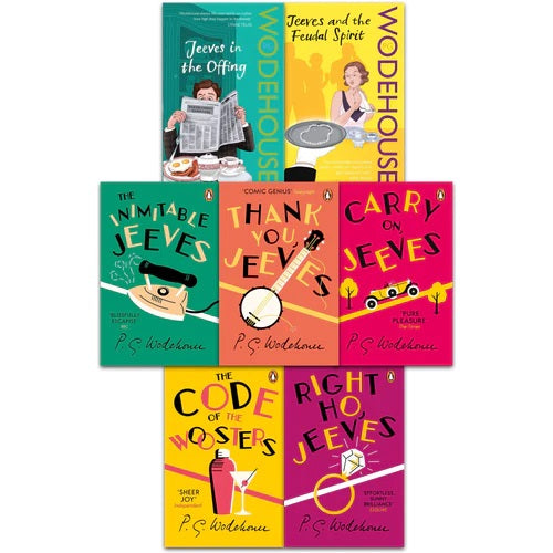 The Best of Wodehouse Book Collection – 7-Book Set by P.G. Wodehouse | Classic Humor, Jeeves Series, Comedy Fiction, Best-Selling Novels!