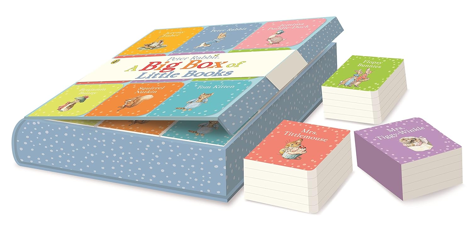 Peter Rabbit: A Big Box of Little Books by Beatrix Potter – Classic Children's Board Book Set | Animal Tales, Nursery Stories, Fun Bedtime Reading