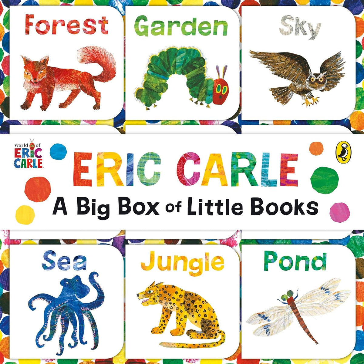 The World of Eric Carle: Big Box of Little Books | 9 Book Collection for Toddlers & Kids – Fun Animal Stories, Learning, Board Books & Early Reading