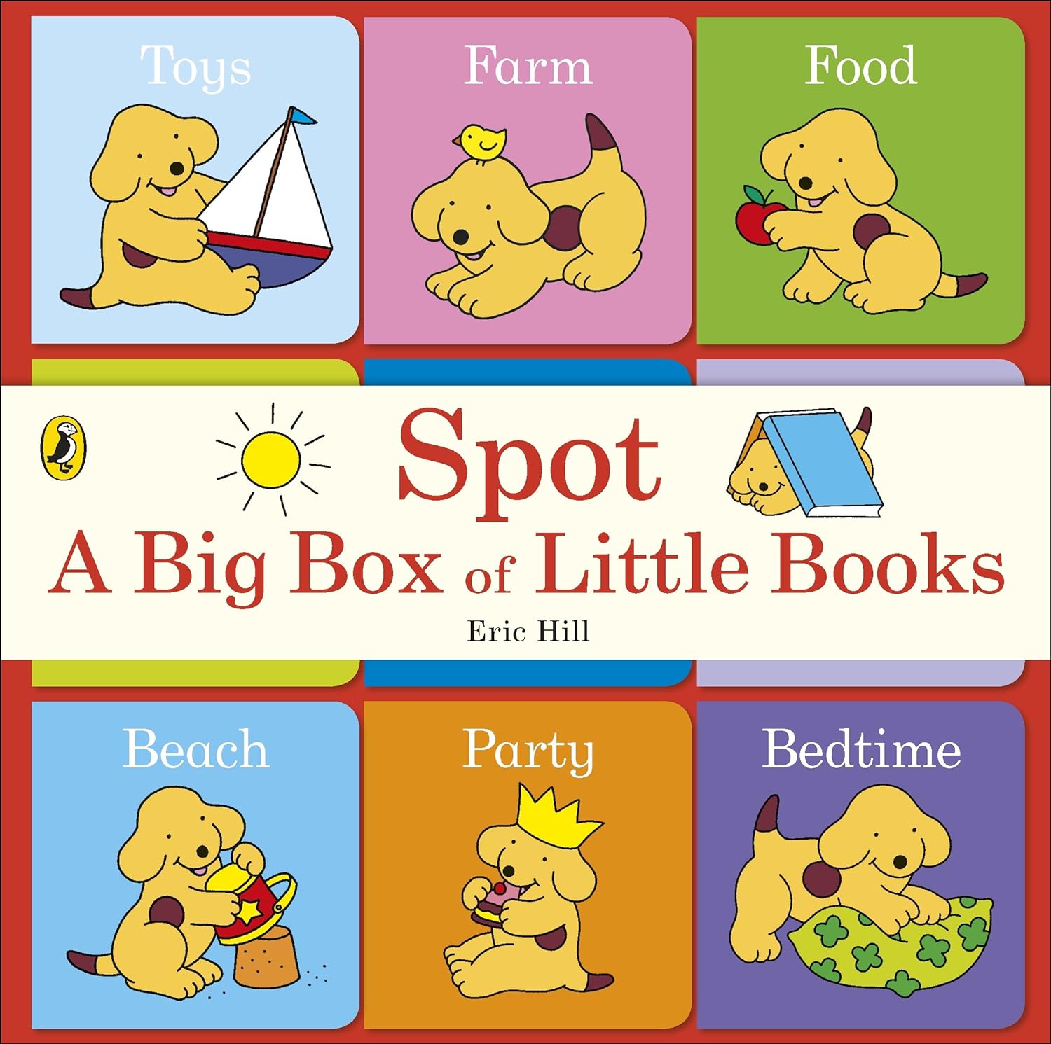 Spot: A Big Box of Little Books by Eric Hill – 9 Board Book Collection for Toddlers & Preschool Kids – Fun, Educational, Interactive Animal Stories