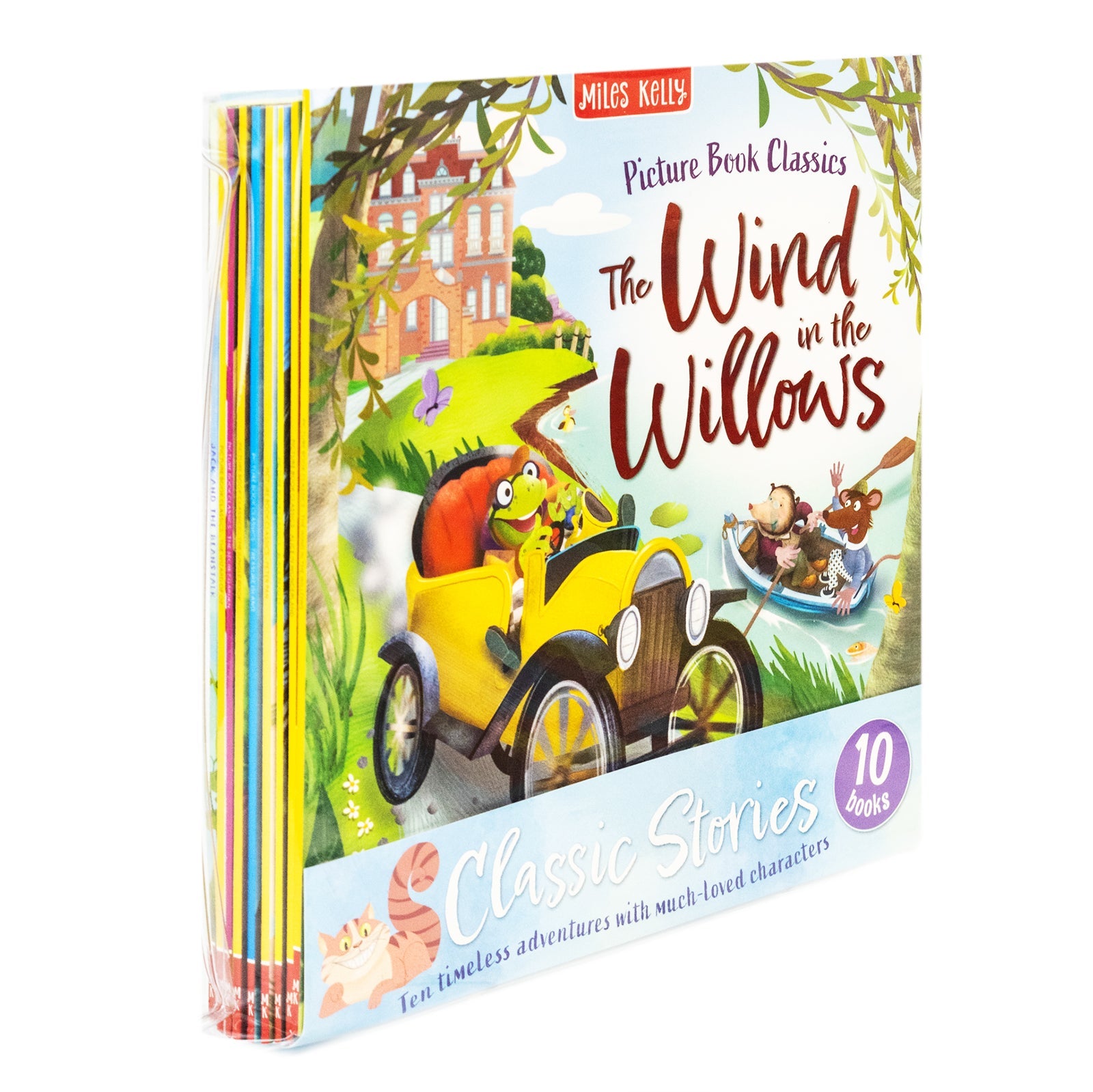 Children Classic Fairytale Bed Time Stories Adventure 10 Picture Books Collection Set - Aladdin Jack And The Beanstalk Peter Pan Snow White The Wizard of Oz and other stories