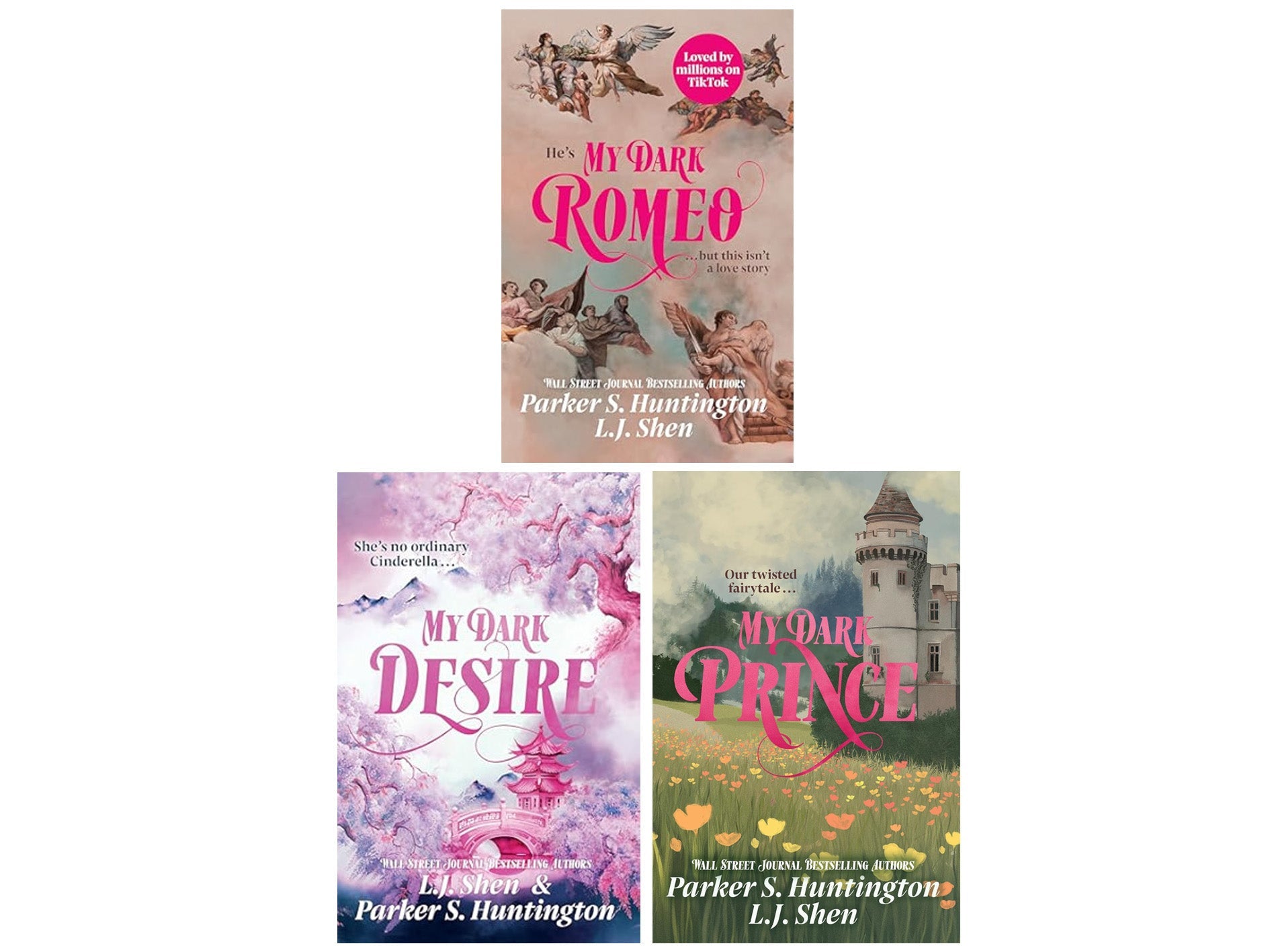 Dark Prince Road Series 3 Books Collection Set By L.J. Shen and Parker S. Huntington (My Dark Romeo,My Dark Prince and My Dark Desire)