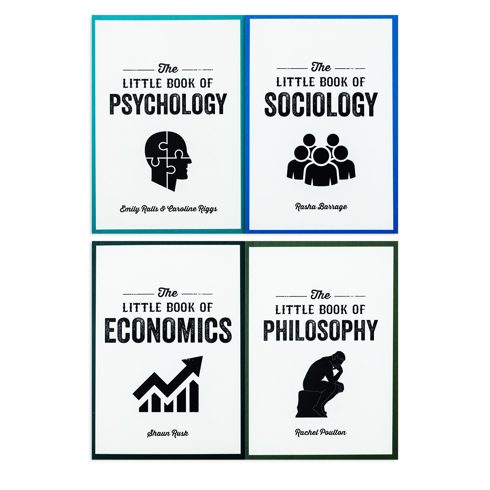 The Little Book of Philosophy, Sociology, Economics & Psychology| 4 Book Collection Set |Non-Fiction, Education, Learning, Insight & Critical Thinking
