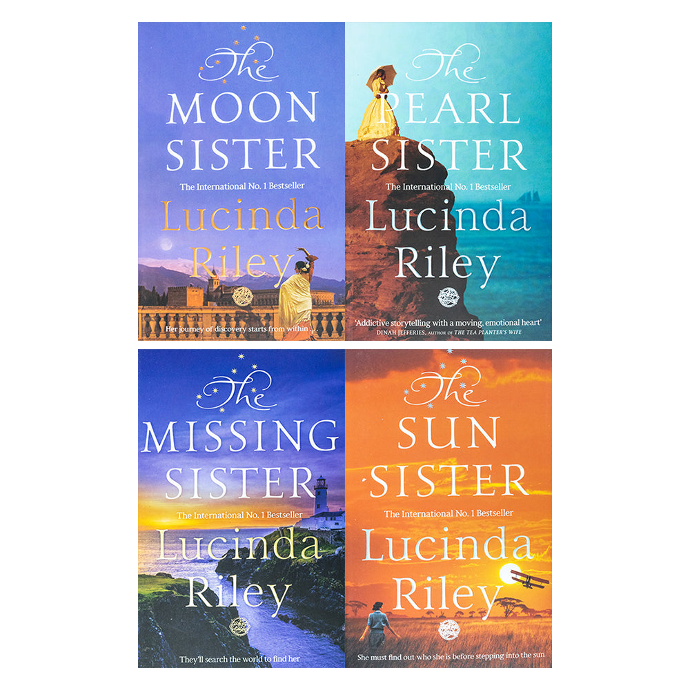 Lucinda Riley The Seven Sisters Series Book Collection – 4 Books Set (The Moon Sister, The Sun Sister, The Pearl Sister, The Missing Sister)