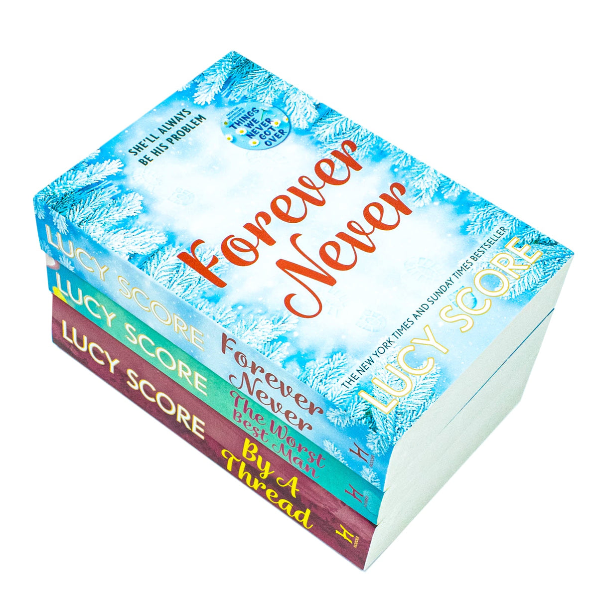 Lucy Score 3 Book Collection Set – The Worst Best Man, By a Thread & Forever Never | Romance Fiction, Love Stories, Humor & Women’s Bestsellers