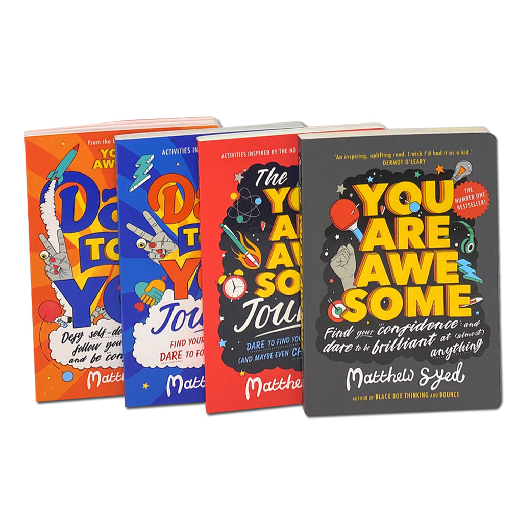 Matthew Syed 4 Books Set Collection Dare to Be You, You Are Awesome, The You Are Awesome