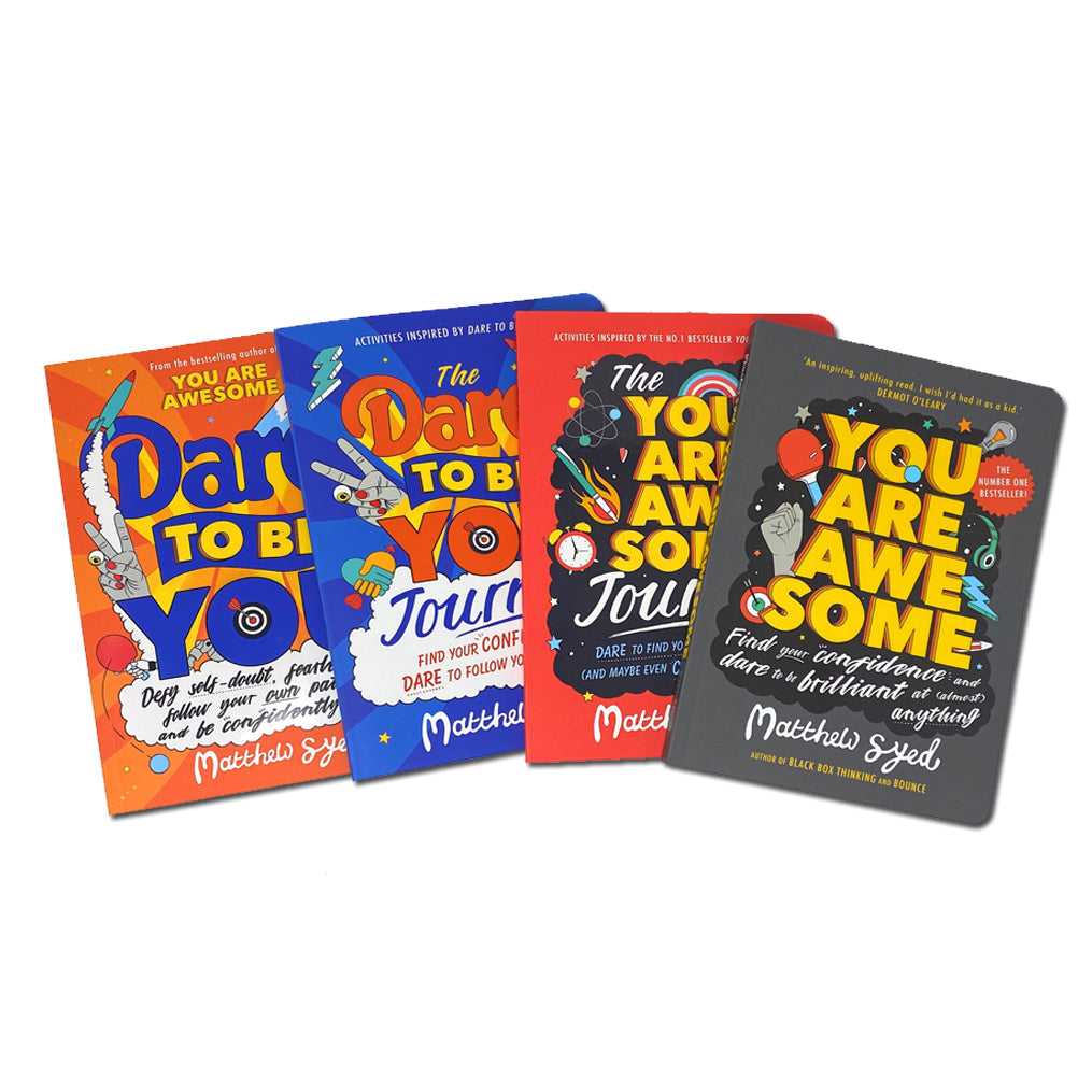 Matthew Syed 4 Books Set Collection Dare to Be You, You Are Awesome, The You Are Awesome