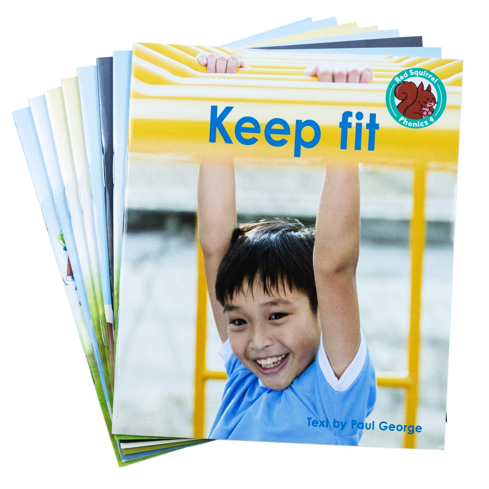 Red Squirrel Phonics Level 4- Set 2 Collection 8 Books Set(Gus and tex,A bang and a thud, Nat's shop, Keep fit, The pink thing, Fizz the pup, Set sail, A job for Thog)