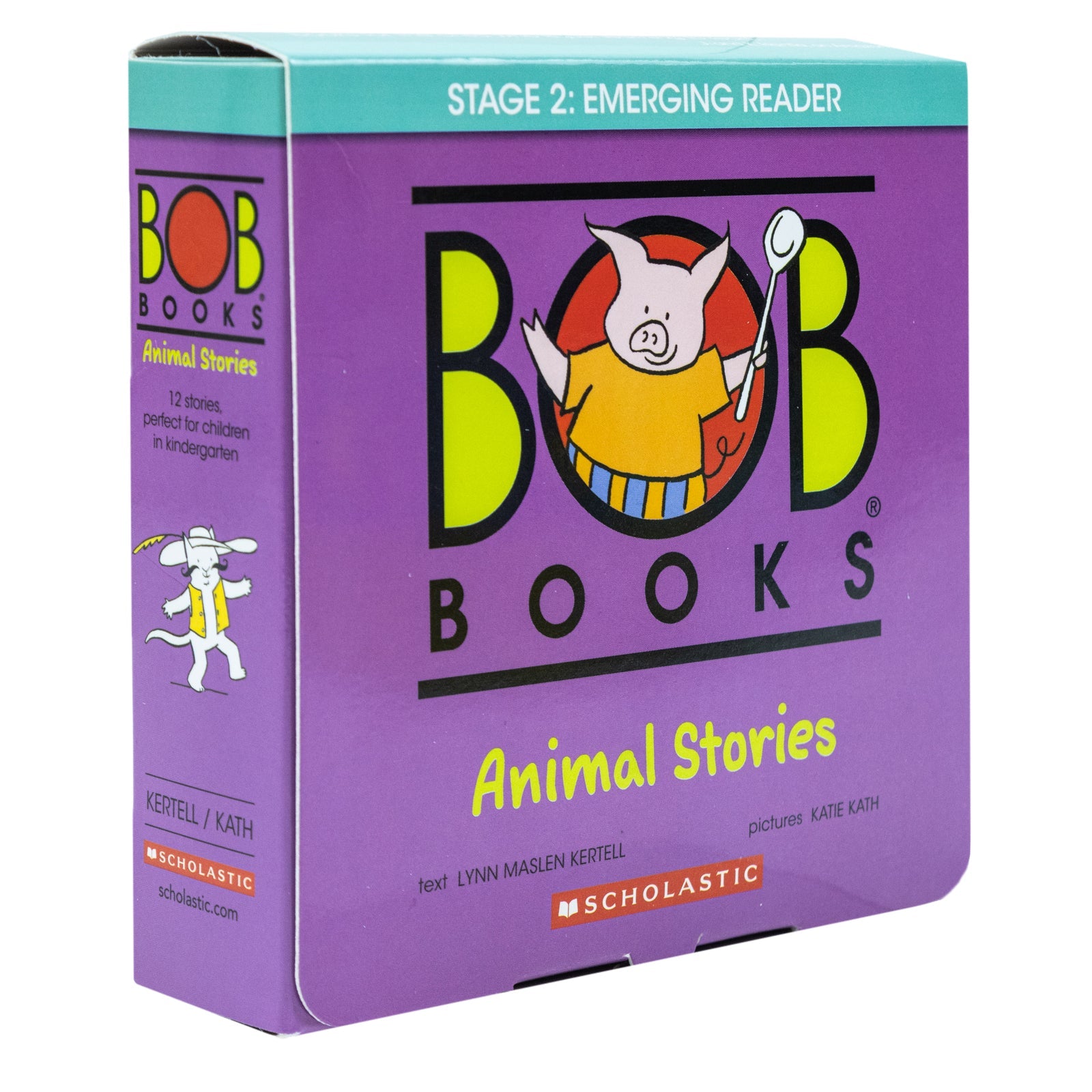 Bob Books Animal Stories (Stage 2: Emerging Reader) | 12 Early Reader Books for Kids | Phonics, Literacy, Fun Illustrated Educational Storybooks
