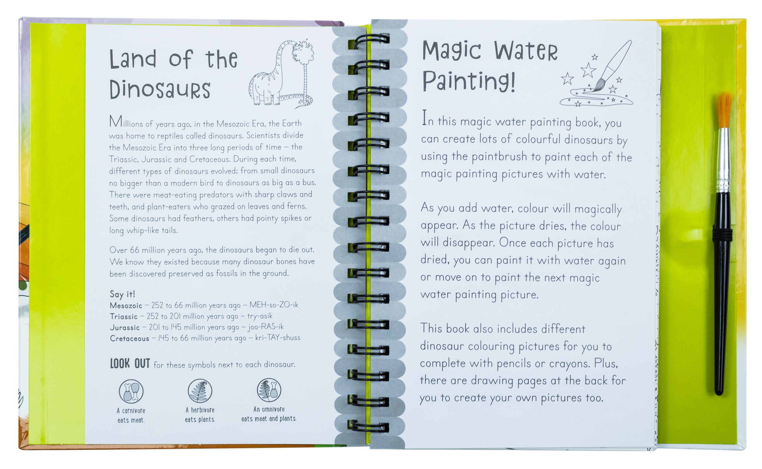 Magic Water Colouring Activity Collection 3 Book Set By Jenny Copper( Wheel & Steel Machines, Farm, Dinosaurs)