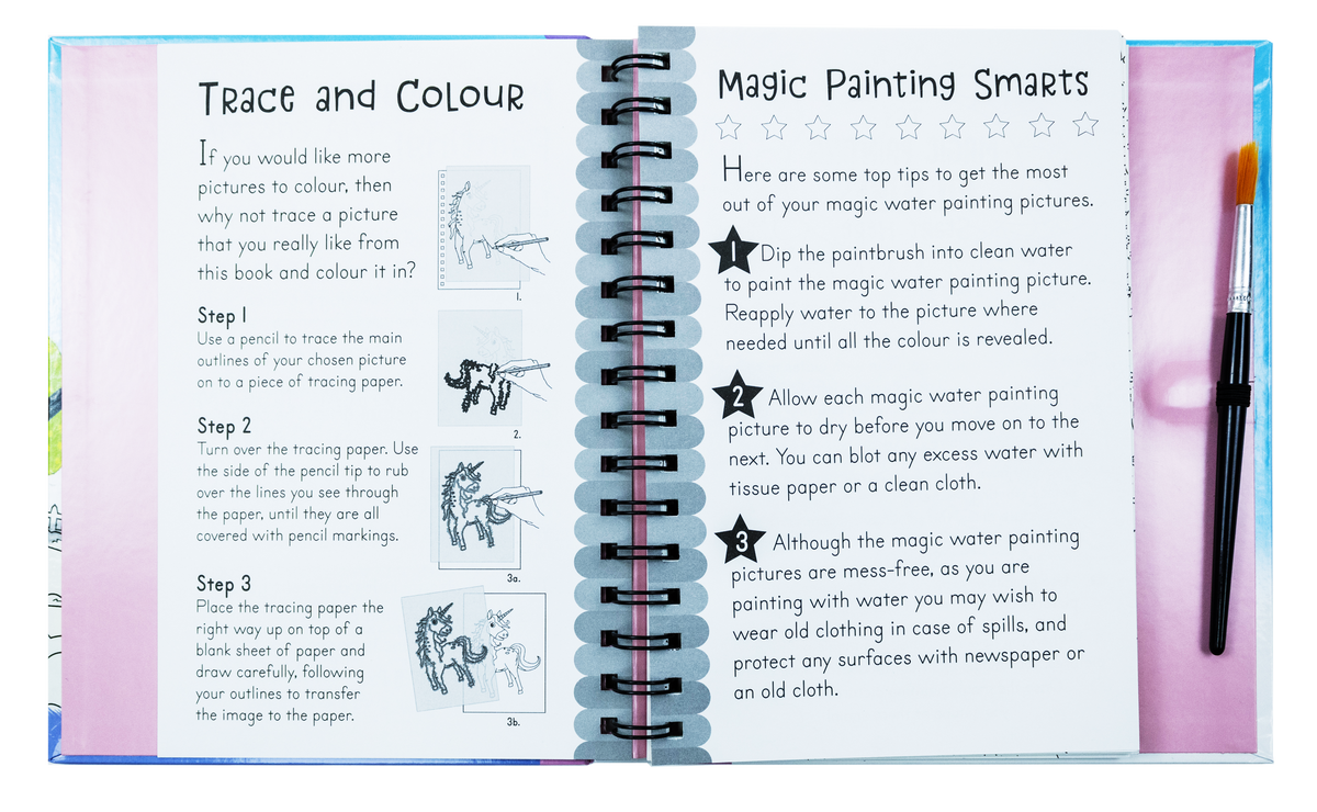 Magic Water Colouring Activity Collection 3 Book Set By Jenny Copper(Horses & Unicorns, Mermaids, Under the Sea)