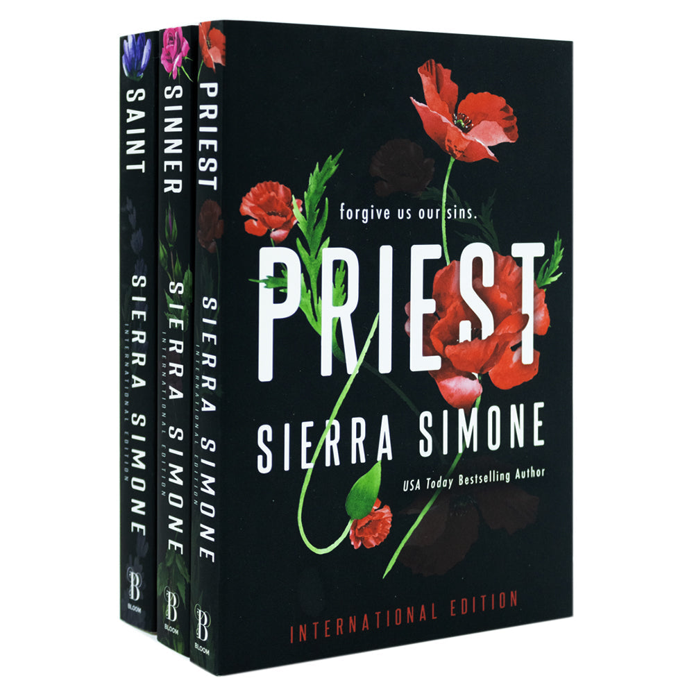 Sierra Simone Priest Trilogy – 3 Book Set | Steamy, Bestselling Romance Series for Adults: Priest, Sinner & Saint | Passion & Temptation