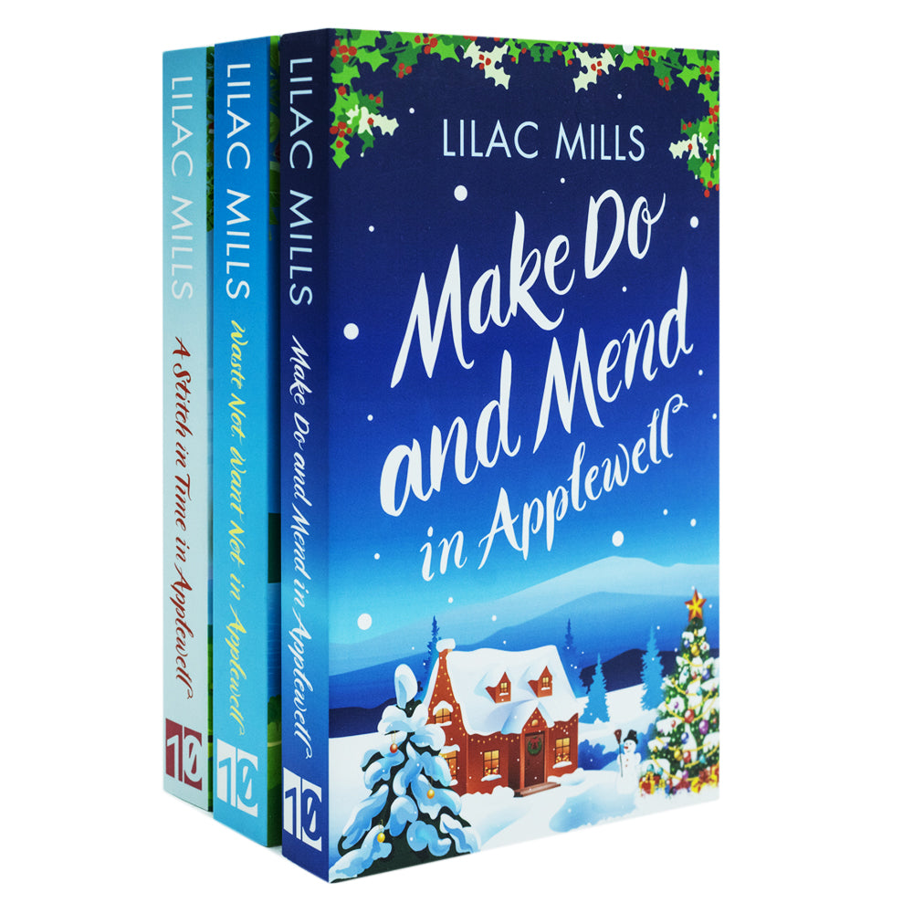 Applewell Village Series 3 Book Collection Set by Lilac Mills – Waste Not, Want Not, Make Do and Mend, A Stitch in Time – Heartwarming Fiction
