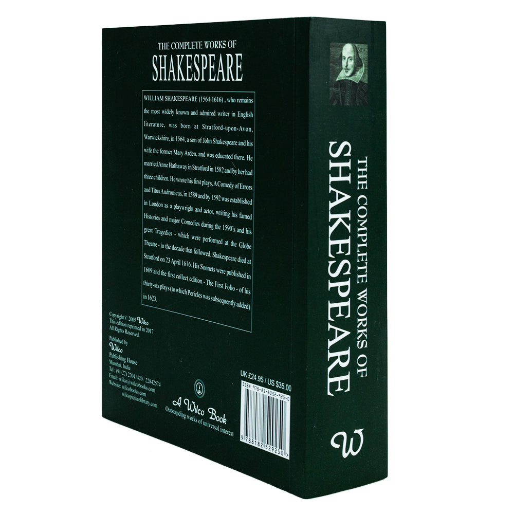 The Complete Works of Shakespeare Book by William Shakespeare | Classic Literature, Plays, Sonnets & Drama | Collectible Edition for Literature Lovers