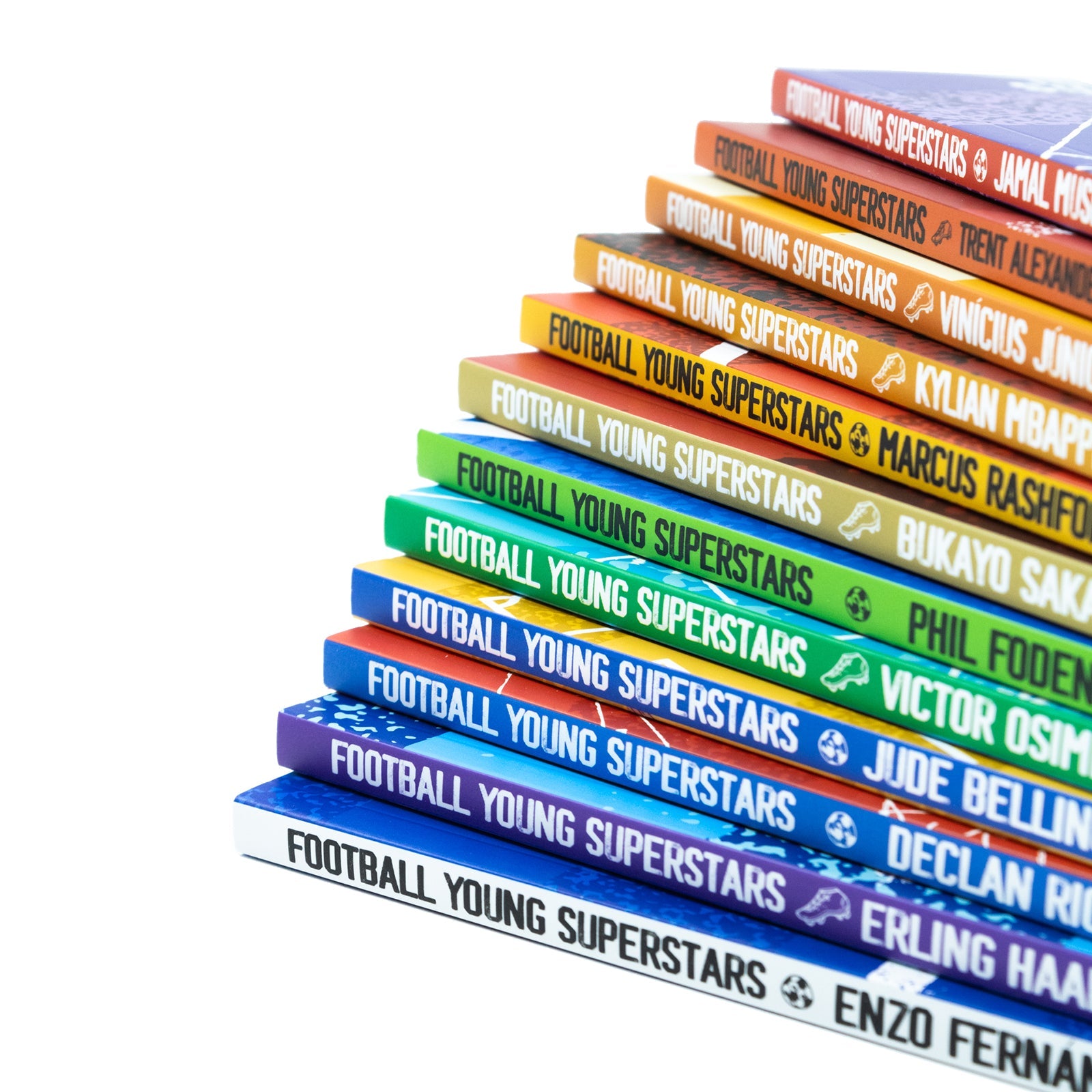 Football Young Superstars 12-Book Box Set | Inspiring Children's Sports Books on Jude Bellingham, Rashford, Mbappe, Haaland & More – Ages 12+
