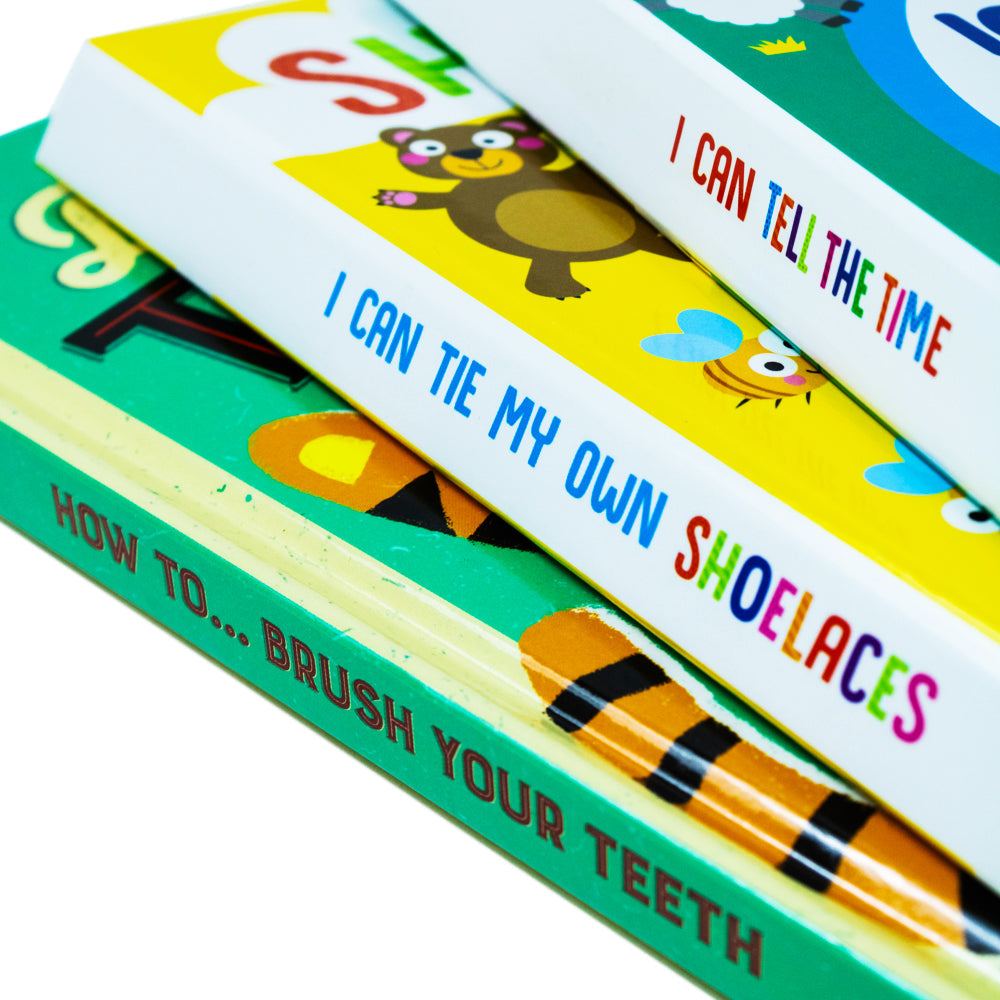 I Can Tell The Time, Tie My Own Shoelaces and How to Brush Your Teeth 3 Books Collection Set