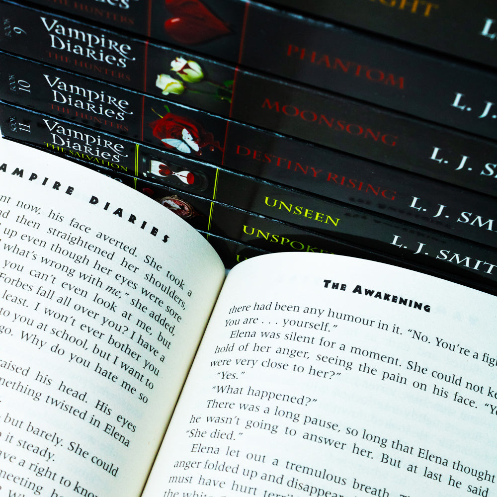 Vampire Diaries Complete Collection by LJ Smith, 13 Book Young Adult Paranormal Romance Series, Teen Fiction, Supernatural Love and Fantasy