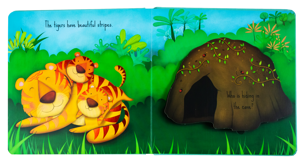 My First Lift the Flap Board Book Collection 4 Books Set (Farm, Sea, Garden, Jungle)