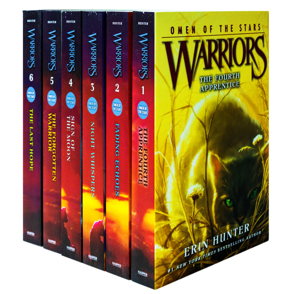 Warrior Cats: Omen of the Stars Series 4 (Books 1-6) Collection Set by Erin Hunter | Fantasy Adventure, Cat Stories, Bestselling Children's Fiction