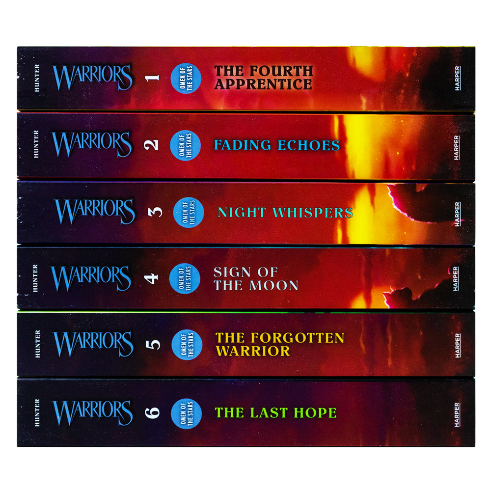 Warrior Cats: Omen of the Stars Series 4 (Books 1-6) Collection Set by Erin Hunter | Fantasy Adventure, Cat Stories, Bestselling Children's Fiction