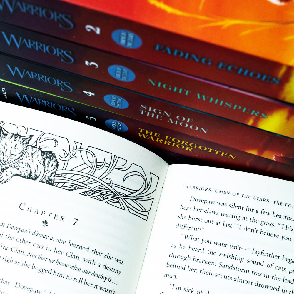 Warrior Cats: Omen of the Stars Series 4 (Books 1-6) Collection Set by Erin Hunter | Fantasy Adventure, Cat Stories, Bestselling Children's Fiction