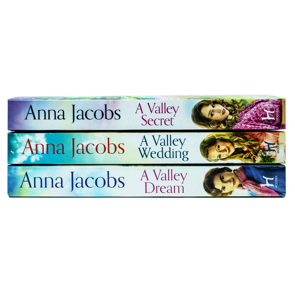 Anna Jacobs Backshaw Moss Series | 3-Book Collection Set – Heartwarming Romance & Fiction Trilogy (A Valley Dream, A Valley Secret, A Valley Wedding)