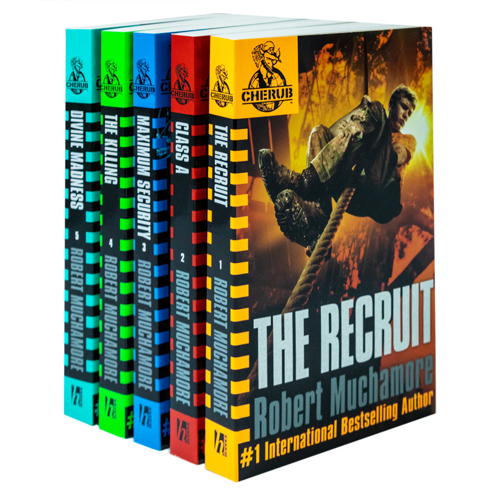 Cherub Series 1 Collection – Robert Muchamore 5 Books Set | The Recruit, Class A | Action-Packed Kids & Young Adult Spy Thrillers, Adventure Fiction
