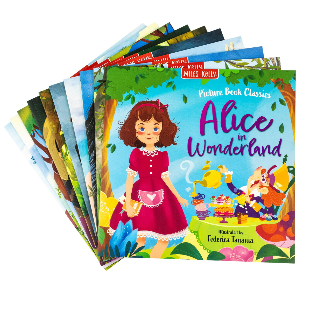 Children Classic Fairytale Bed Time Stories Adventure 10 Picture Books Collection Set - Aladdin Jack And The Beanstalk Peter Pan Snow White The Wizard of Oz and other stories