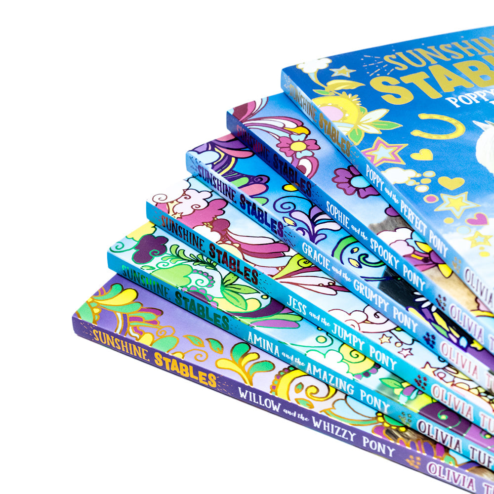 Sunshine Stables 6-Book Set by Olivia Tuffin – Exciting Pony Stories for Kids! Perfect Children’s Fiction for 8+ years, Animal Lovers & Adventure Fans