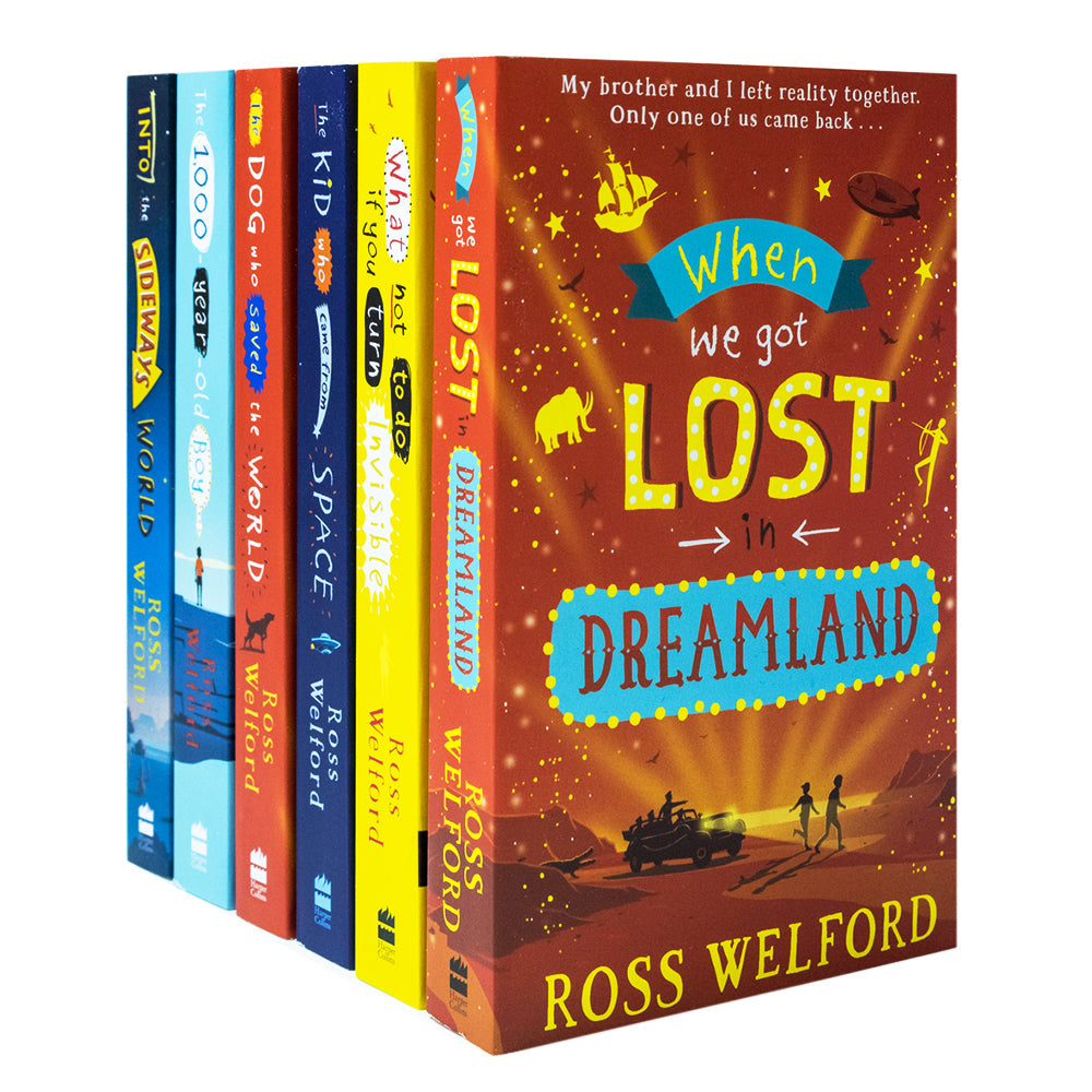 Ross Welford Collection 6 Book Set – The 1,000-Year-Old Boy, Dog Who Saved the World, Invisible, Kid from Space – Fun Sci-Fi Adventure Books for Kids
